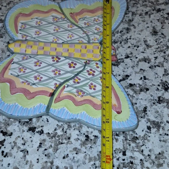 Retired Mackenzie-Childs Butterfly Trivet - Picture 11 of 12